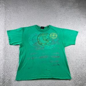 Vintage Guinness Graphic T-Shirt Dublin Extra Stout Men XL Distressed Beer Tee